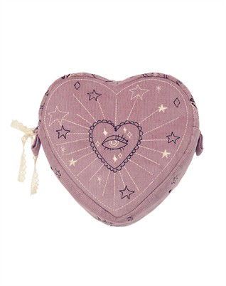 Heart Makeup Taske - Purple Magic Heart 